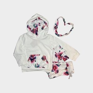Pat Pat 3 Piece Floral Outfit